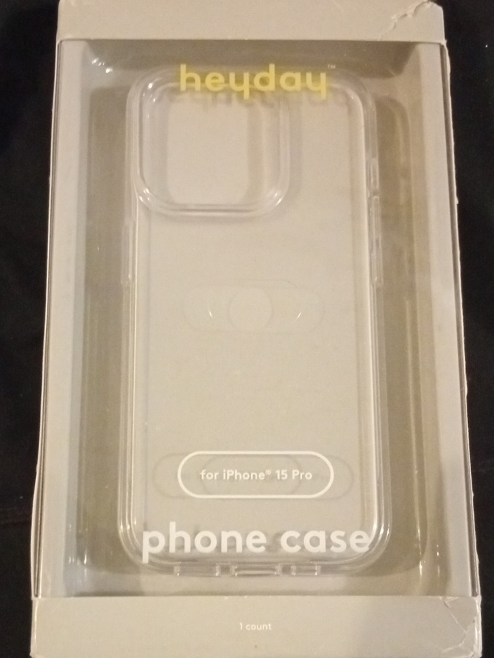 heyday Transparent Clear Phone Case for iPhone 15 Pro